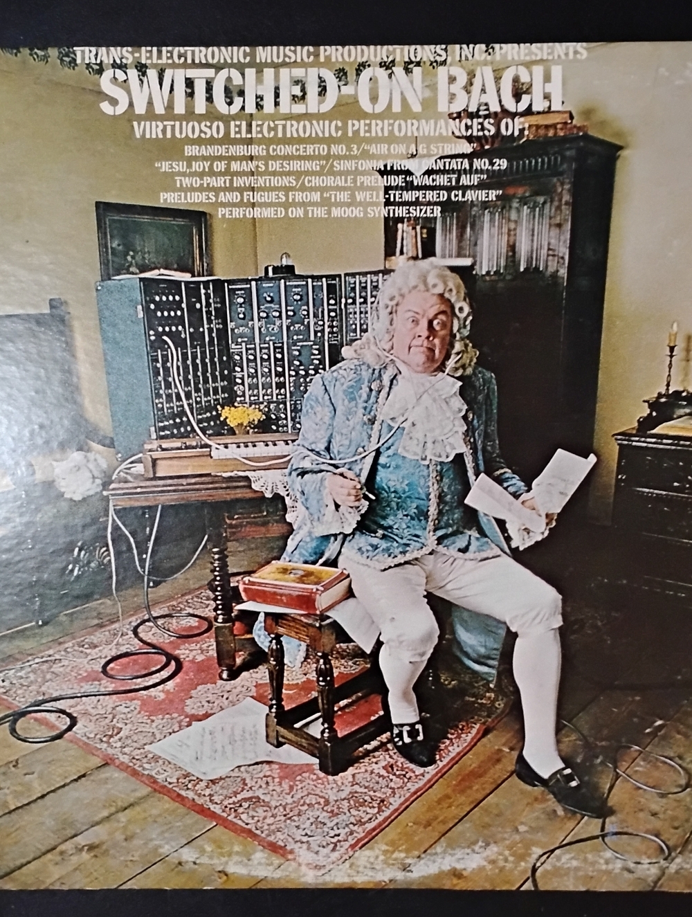 Switched On Bach - Vinyl Album  - Moog Classical Electronic - Original USA Cover